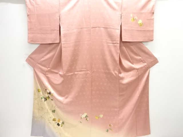 金彩螺鈿　枝花模様訪問着